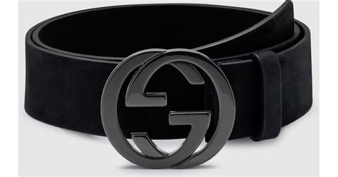 gucci black suede belt|Gucci black belt women's.